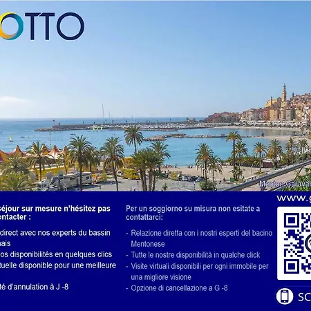 2p Moderne Avec Terrasse, Parking Prive, En Plein Centre De Menton, A 2 Pas De La - Fr-1-196-200